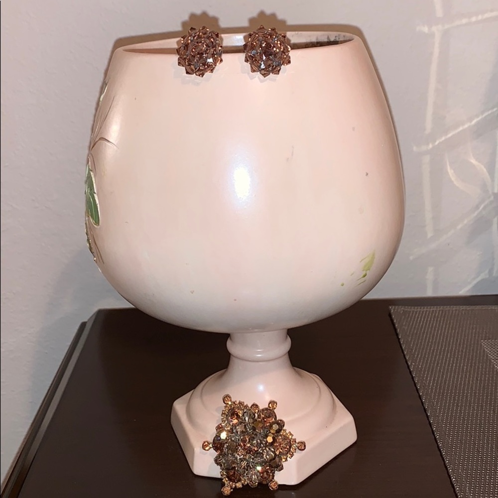 Vintage earrings and brooch set